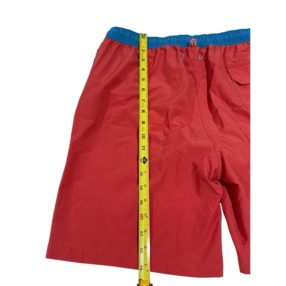 Peter Millar Swim Shorts Trunks Orange Salmon Seaside Lined Swimwear Men's Sz M